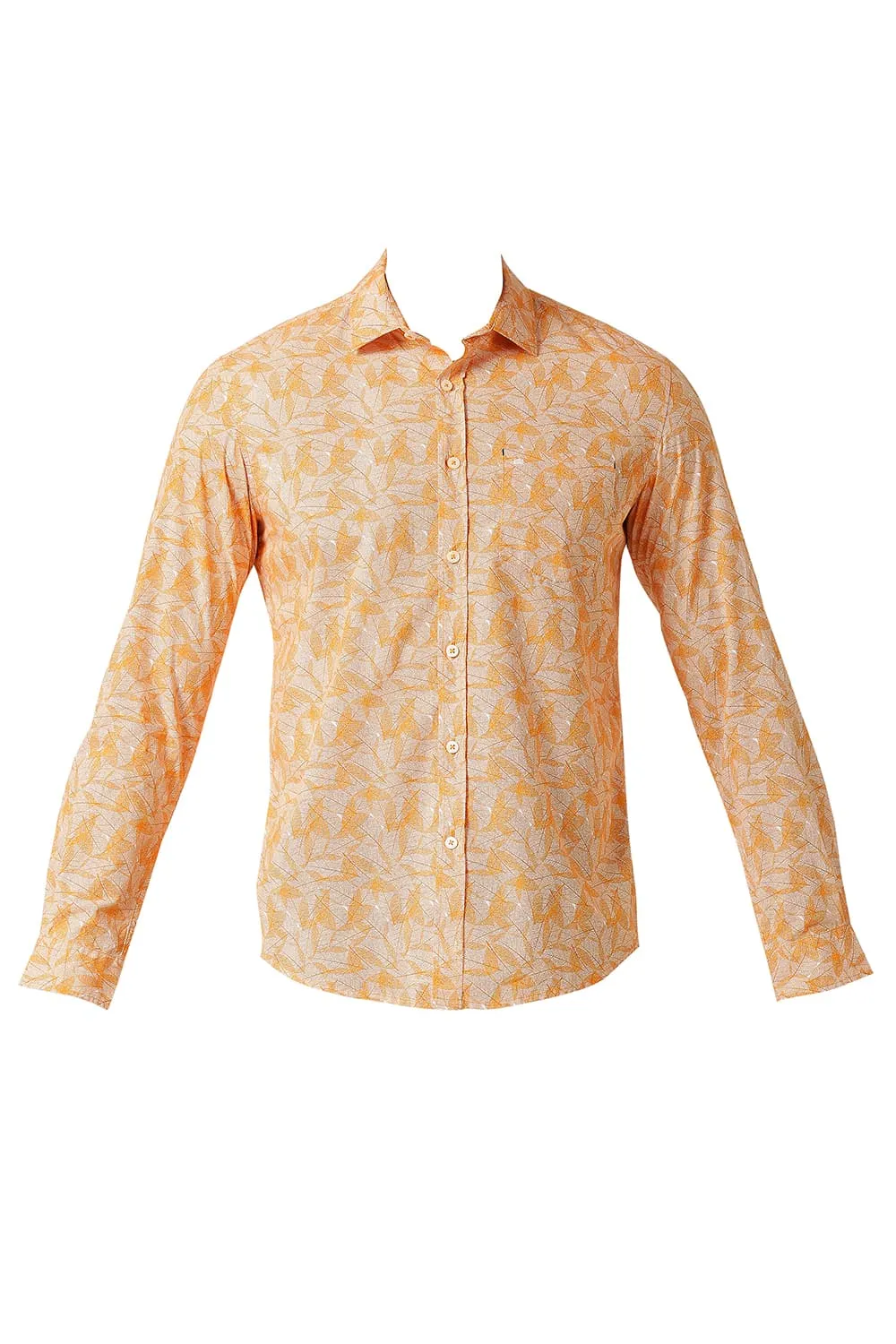 Slim Fit Cotton Poplin Printed Shirt