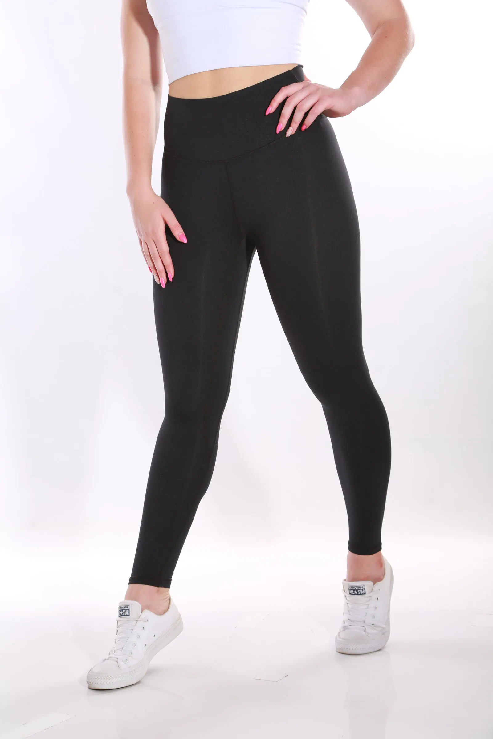 TNG Lulu  - Buttery  soft Yoga Pants- White fleck