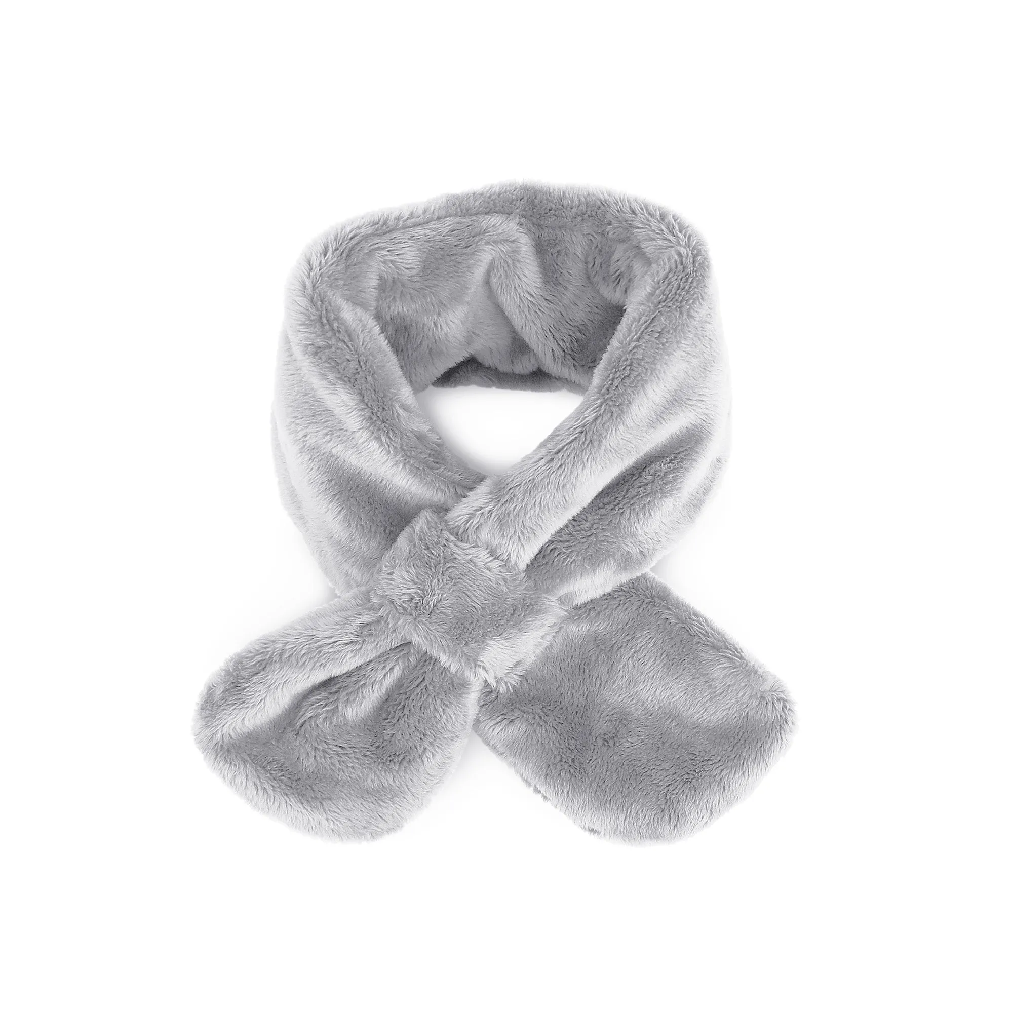 Toddler Winter Fashion Scarf Kids Warm Fluffy Thick Fleece Baby Neck Warmer | Beige