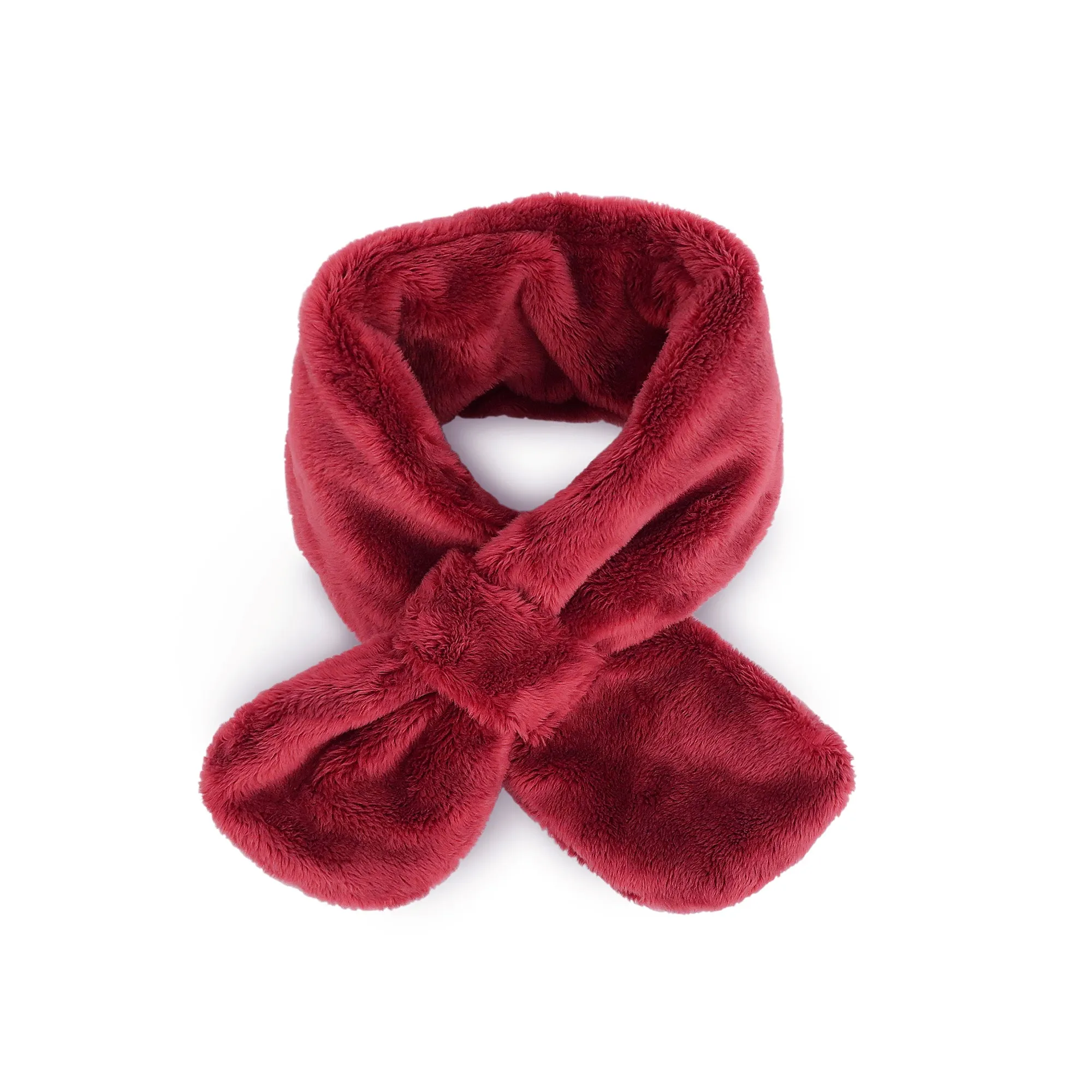 Toddler Winter Fashion Scarf Kids Warm Fluffy Thick Fleece Baby Neck Warmer | Beige