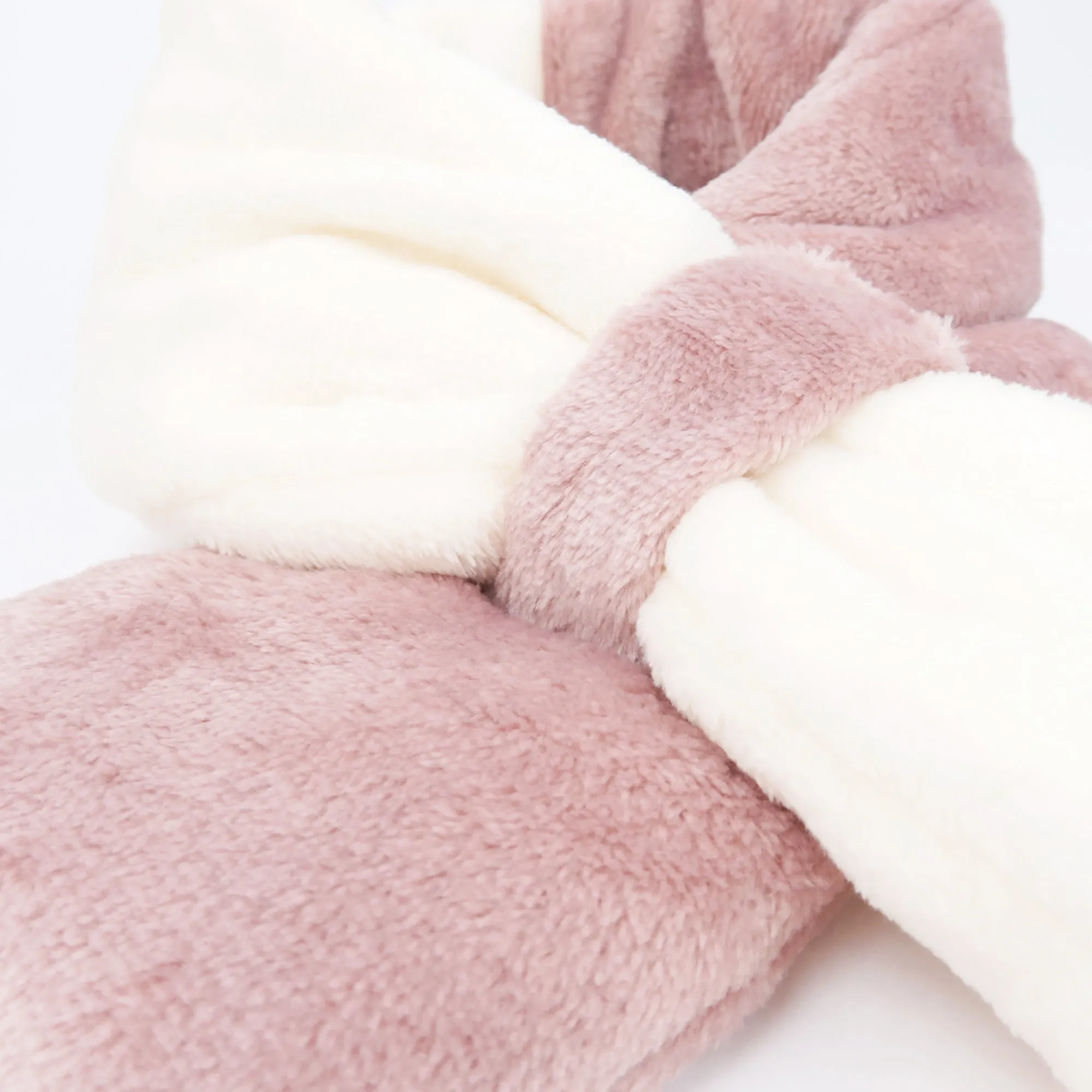 Toddler Winter Fashion Scarf Kids Warm Fluffy Thick Fleece Baby Neck Warmer | Beige
