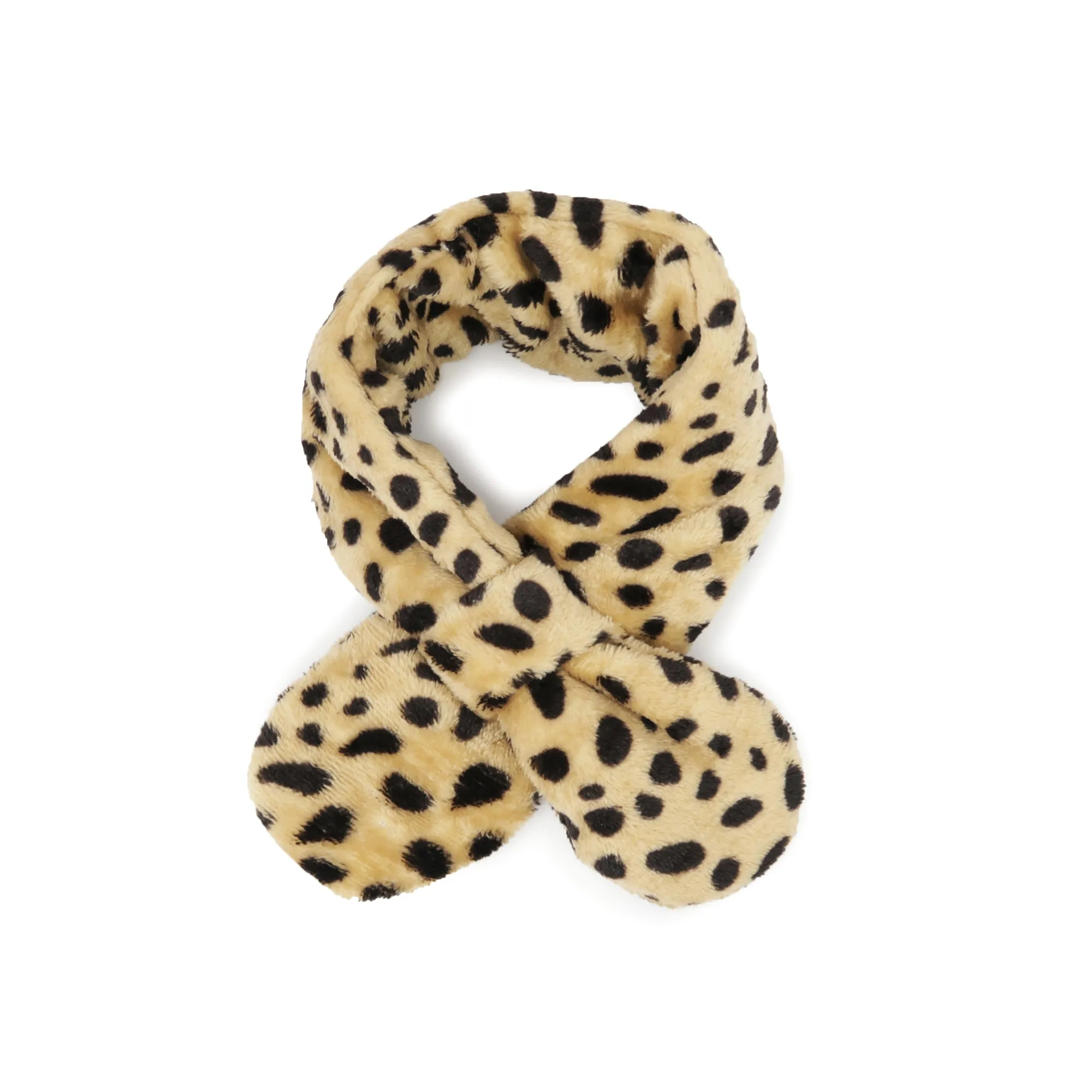 Toddler Winter Fashion Scarf Kids Warm Fluffy Thick Fleece Baby Neck Warmer | Beige