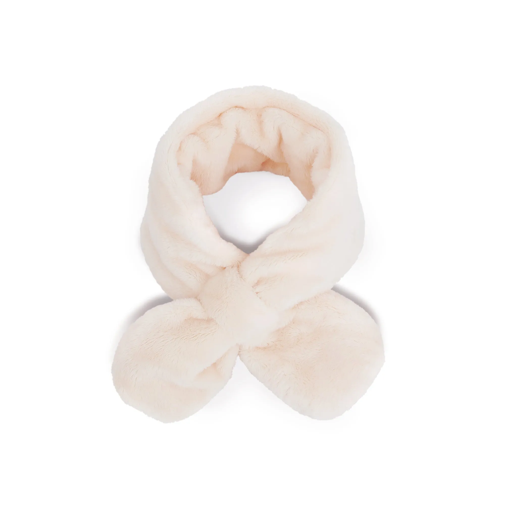 Toddler Winter Fashion Scarf Kids Warm Fluffy Thick Fleece Baby Neck Warmer | Beige
