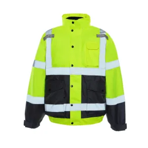 Utility Pro Hi Vis Bomber Class 3 Jacket with Removable Fleece - UHV563