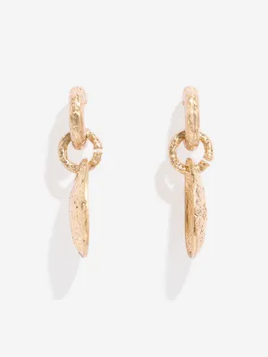 Westside Accessories Gold Chunky Dangler Earrings