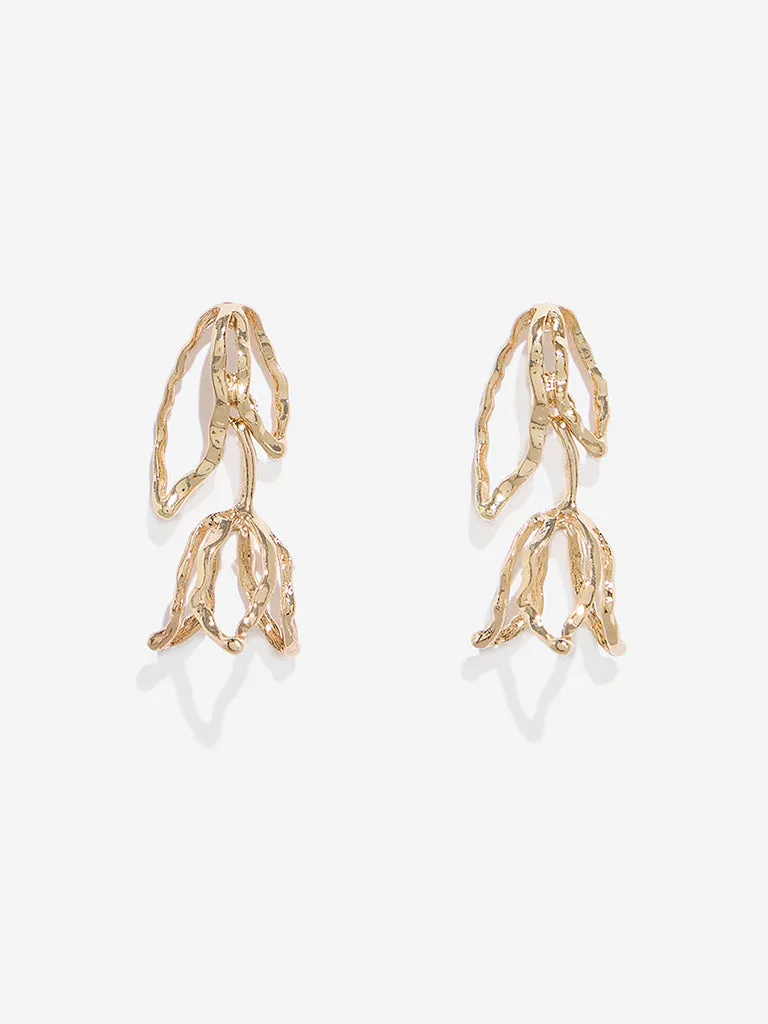 Westside Accessories Gold Tulip Earrings