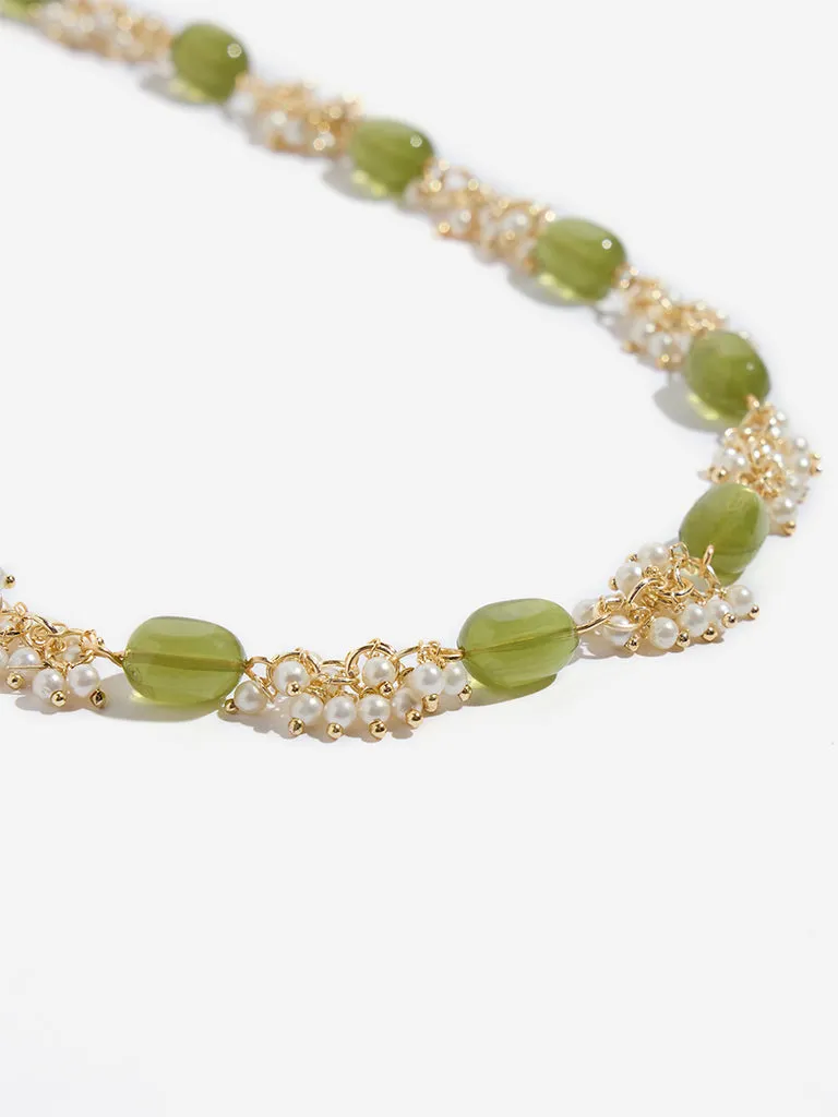 Westside Accessories Olive Mogra Necklace