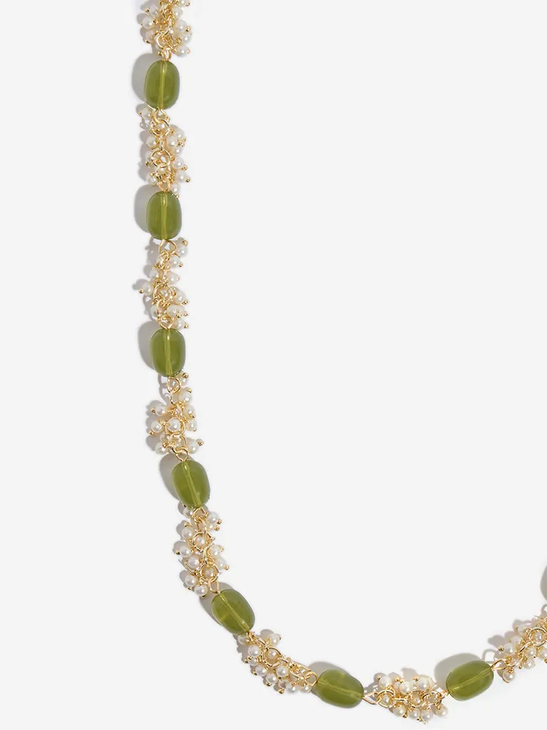 Westside Accessories Olive Mogra Necklace