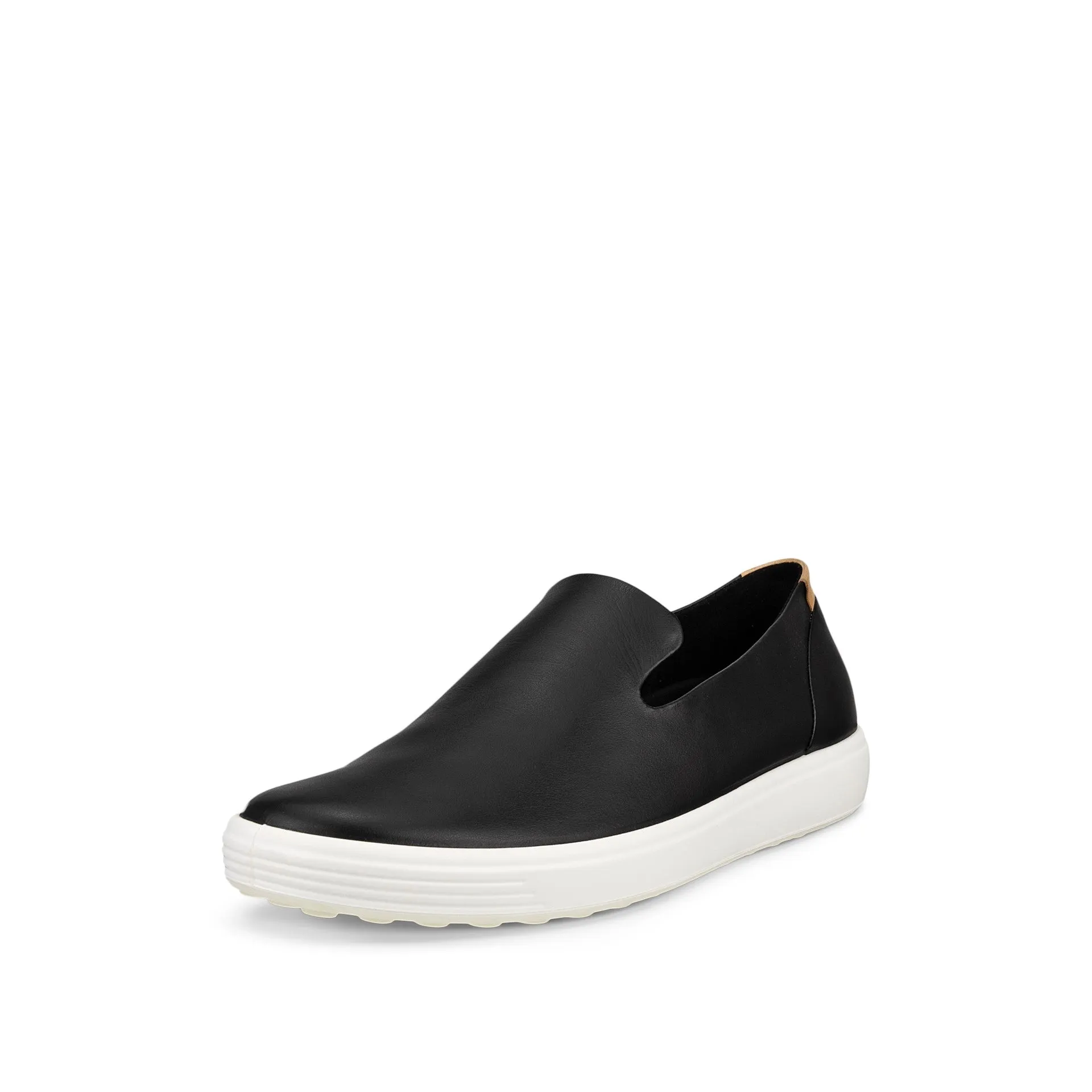 Women's Ecco Soft 7 Slip-On Color: Black/ Powder