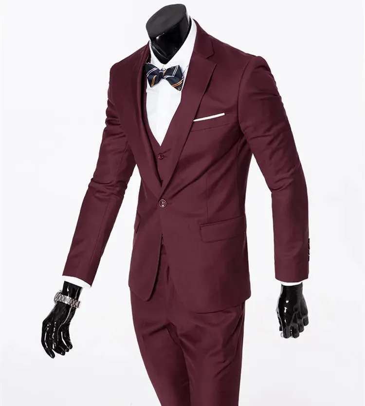 xiangtuibao Dark Grey Men Suit Slim Fit Smart Casual Business Formal Party Prom Blazer Jacket 3 Pieces Summer Wedding Groom Tuxedos 20