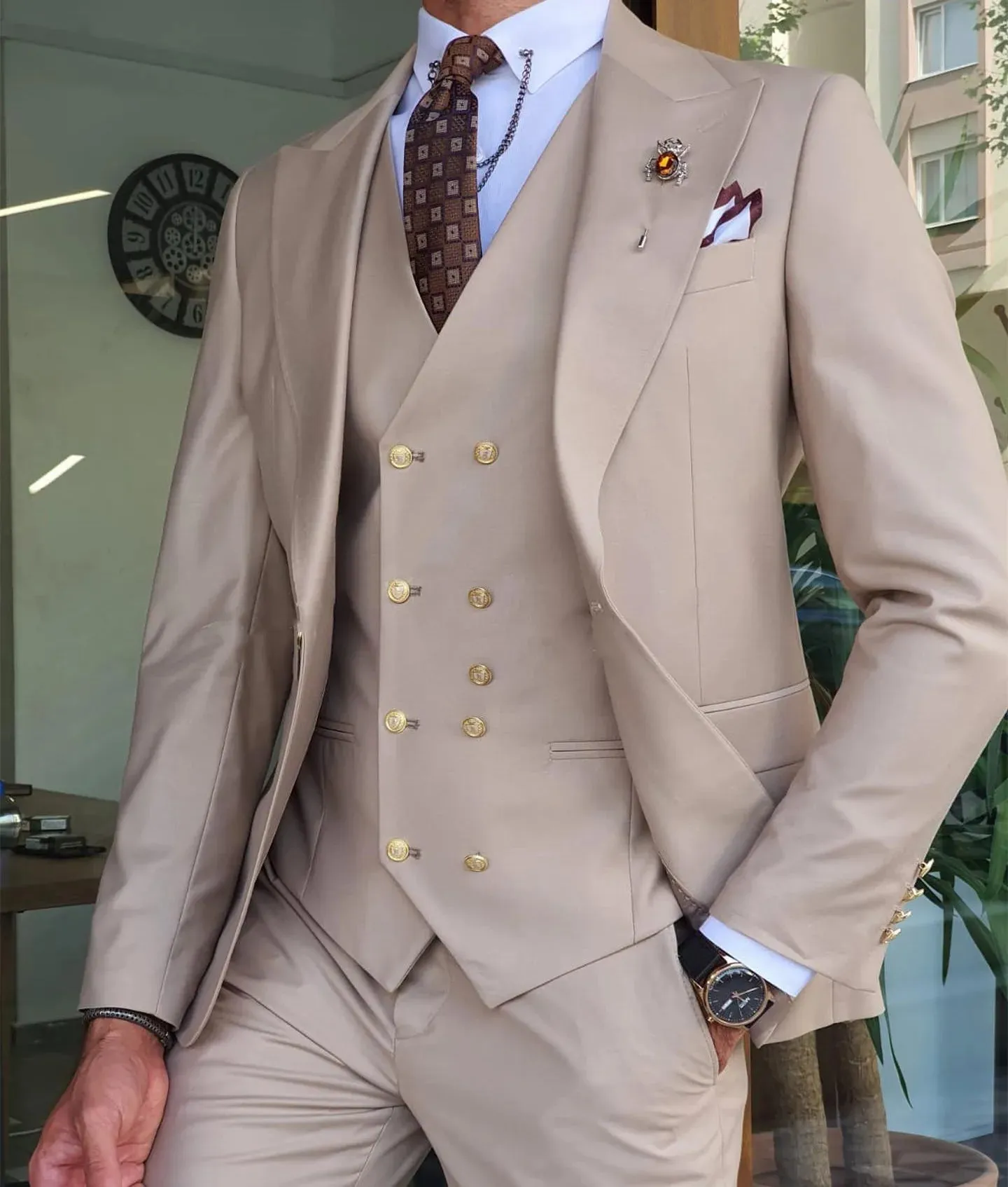 xiangtuibao Dark Grey Men Suit Slim Fit Smart Casual Business Formal Party Prom Blazer Jacket 3 Pieces Summer Wedding Groom Tuxedos 20